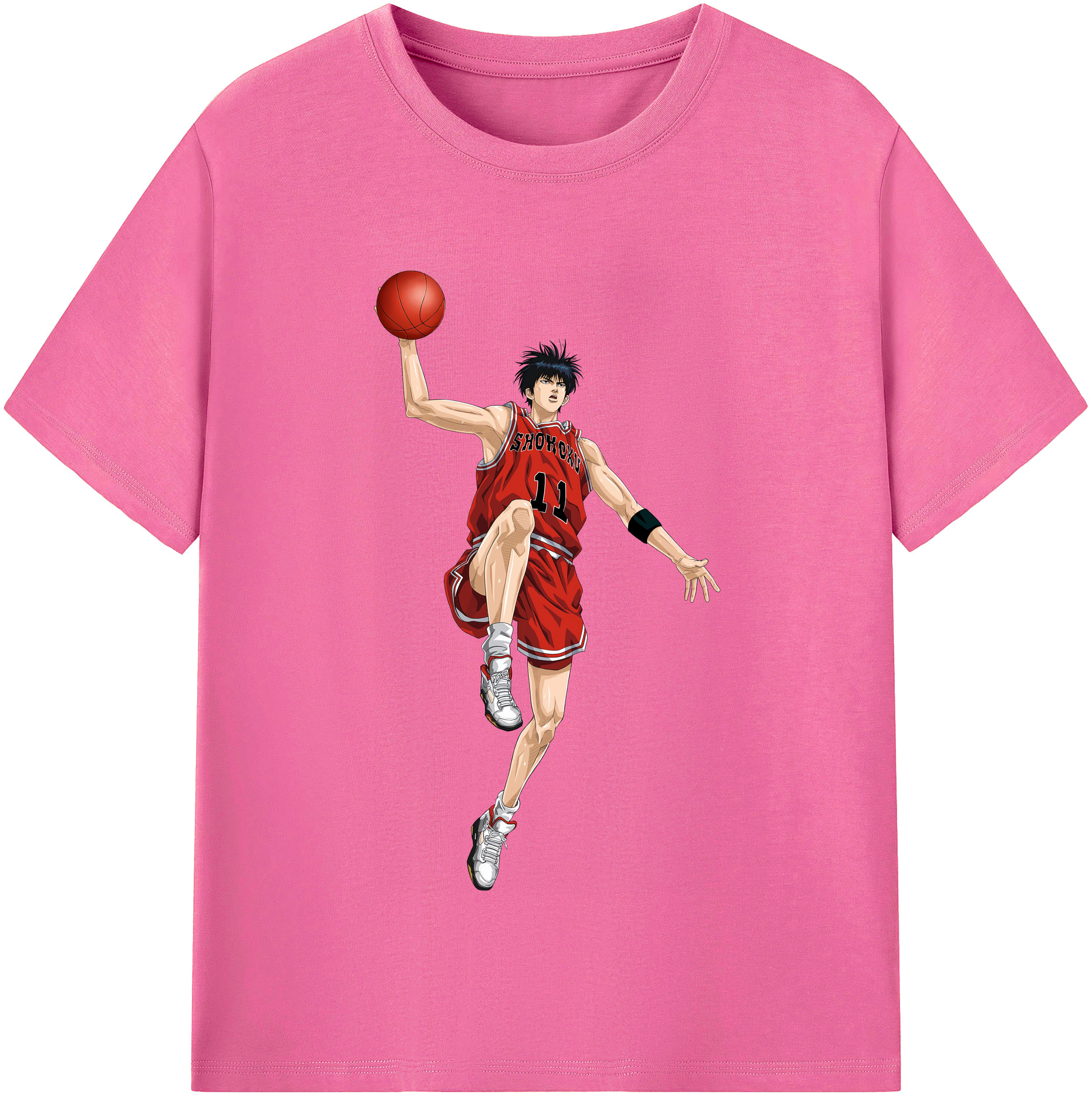 （画像用） SLAM DUNK／スラムダンク レディースカジュアルプリントTシャツ（綿100％）